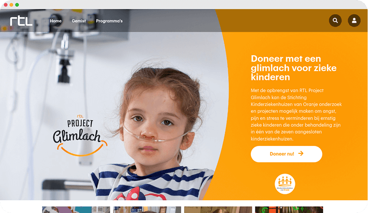 RTL · Project Glimlach screenshot